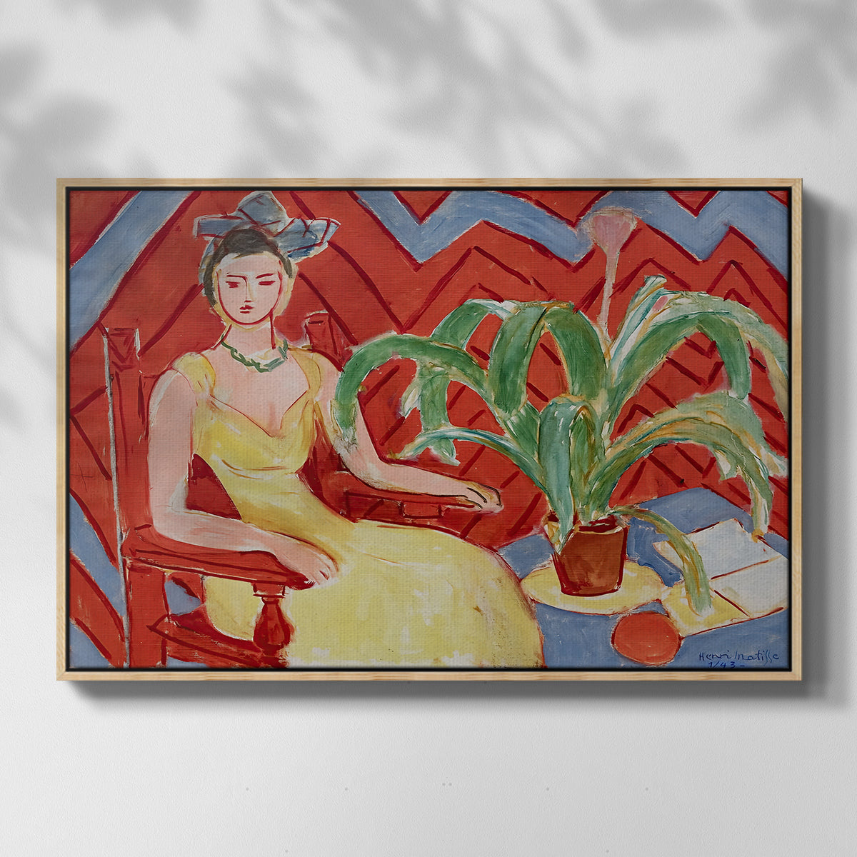 Michaella, 1943 - Floater Framed Canvas Print