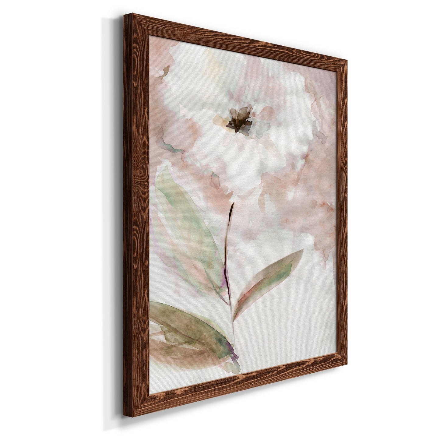 Summer Bloom I - Barnwood Framed Canvas Print