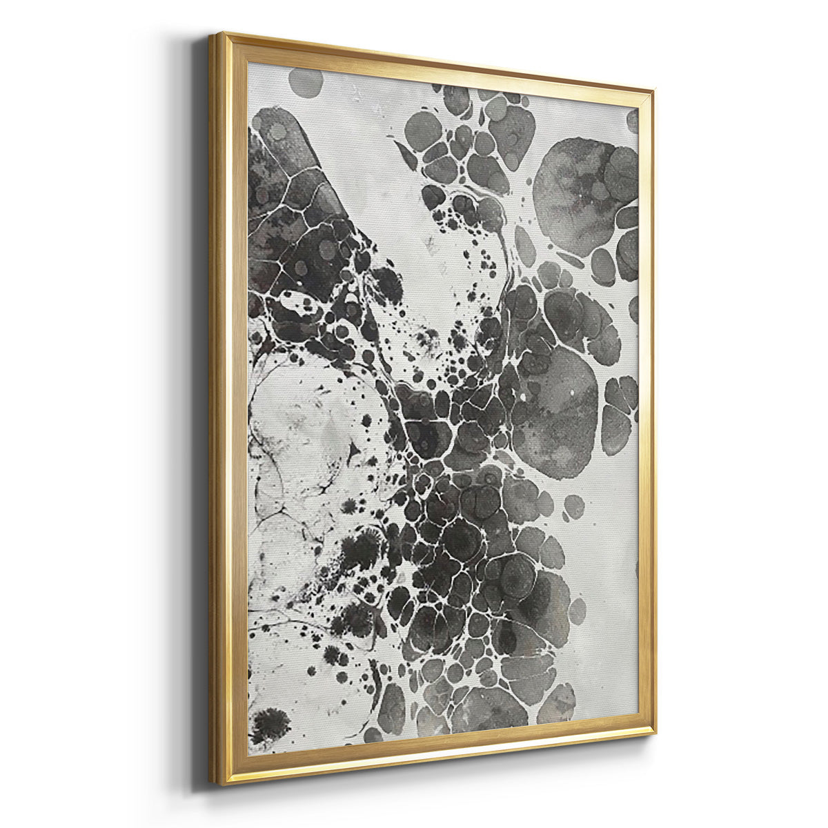 Marbling III - Modern Framed Canvas Print