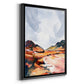 Chromatic Landscapes II - Modern Framed Canvas Print