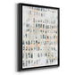 Sand Glyphs III - Modern Framed Canvas Print