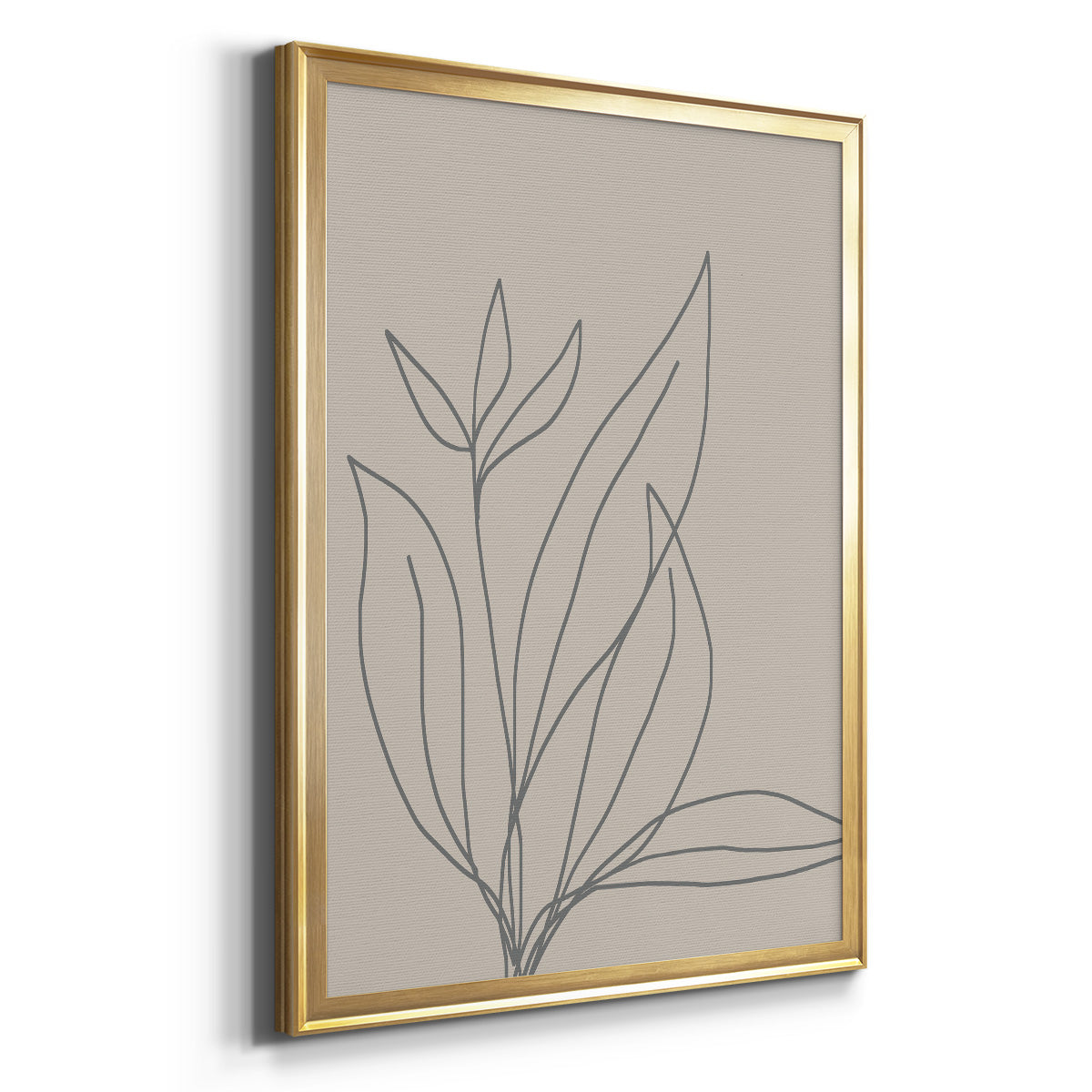 Neutral Lines I - Modern Framed Canvas Print