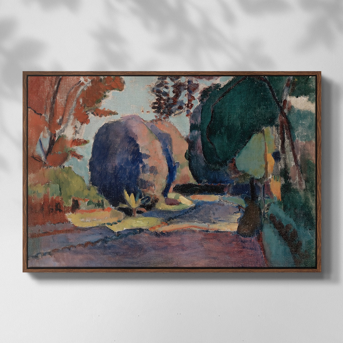 The Luxembourg Gardens, 1901 - Floater Framed Canvas Print