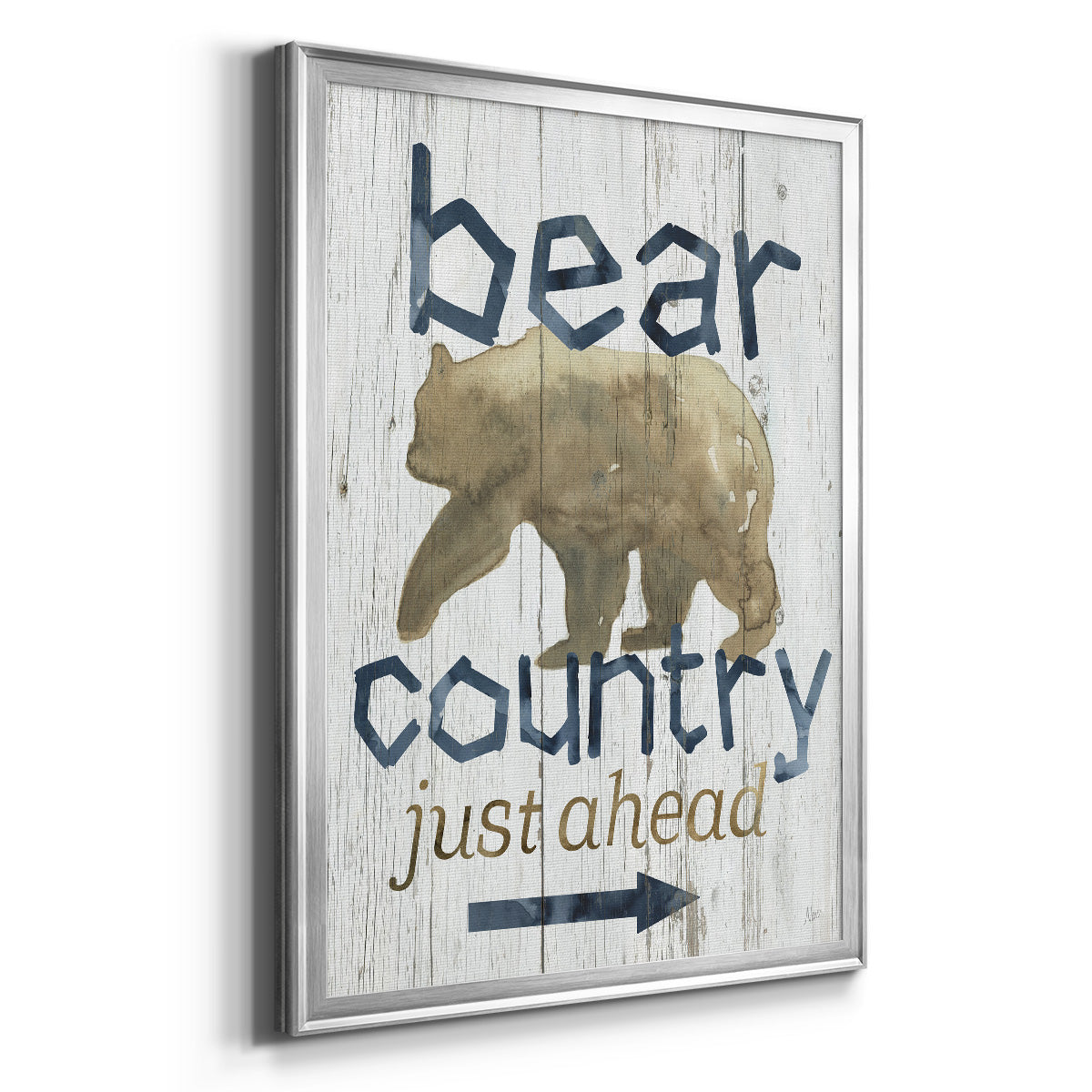 Bear Country - Modern Framed Canvas Print