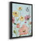 Wildflower Flutter II - Modern Framed Canvas Print