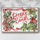 Cardinal Holly Christmas Collection A - Floater Framed Canvas Print