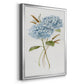 Petite Blue Hydrangea I - Modern Framed Canvas Print