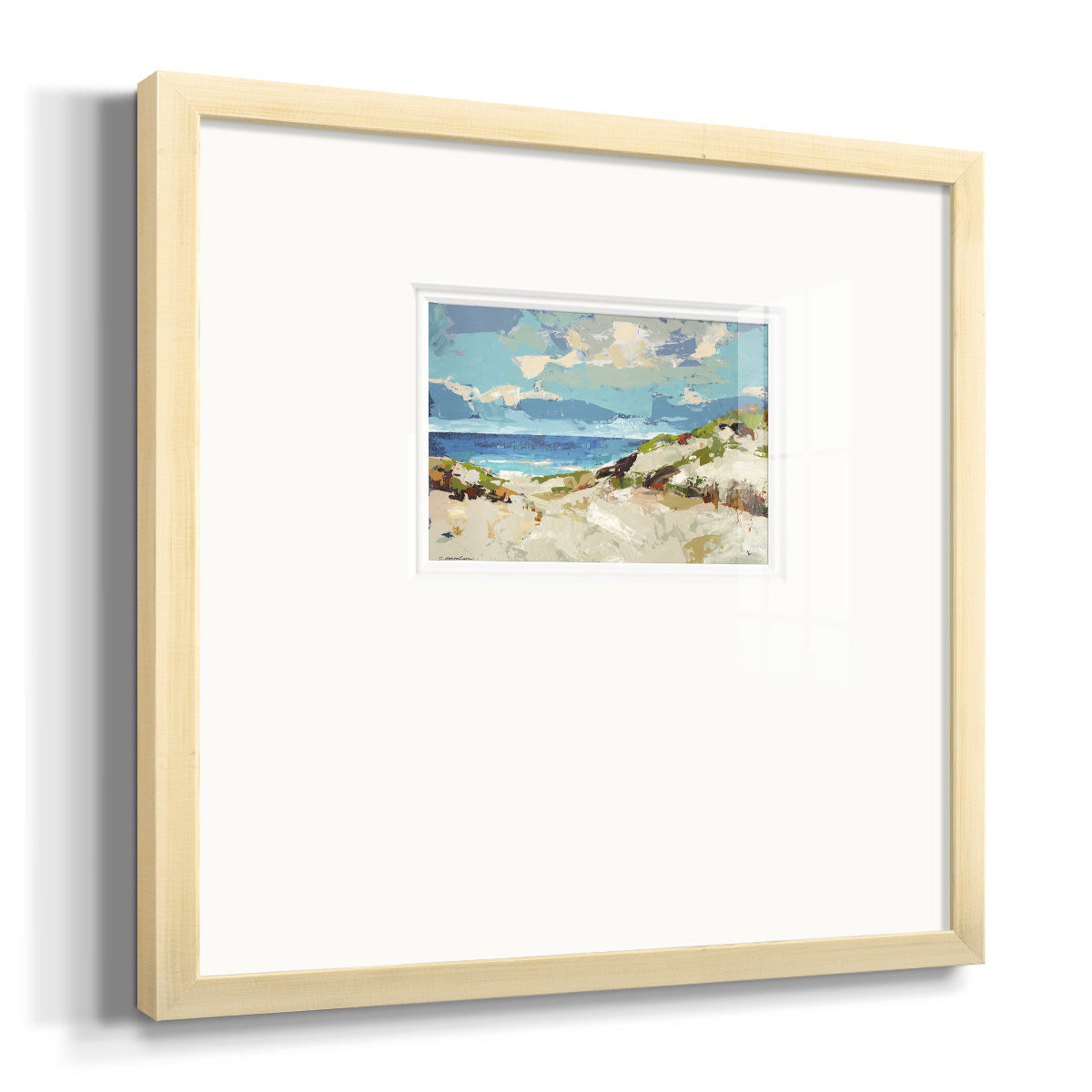 Dunes I- Premium Framed Print Double Matboard