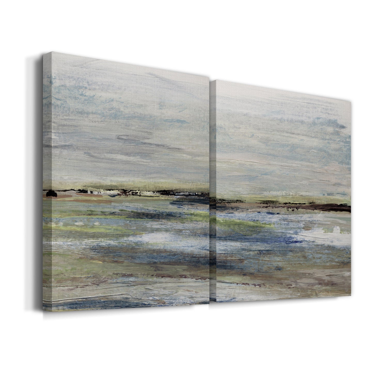 Wetlands I Premium Gallery Wrapped Canvas - Ready to Hang - Set of 2 - 8 x 12 Each