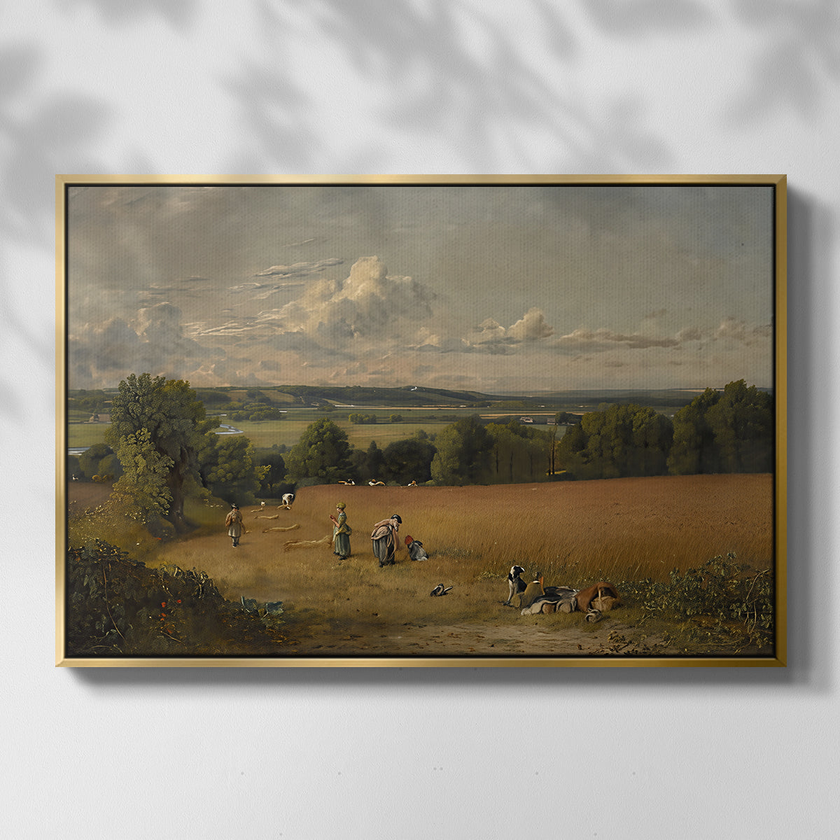 The Wheat Field, 1816 - Floater Framed Canvas Print