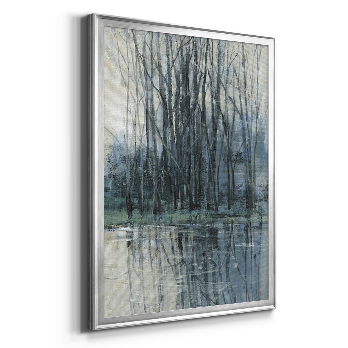 Morning Drizzle II - Modern Framed Canvas Print