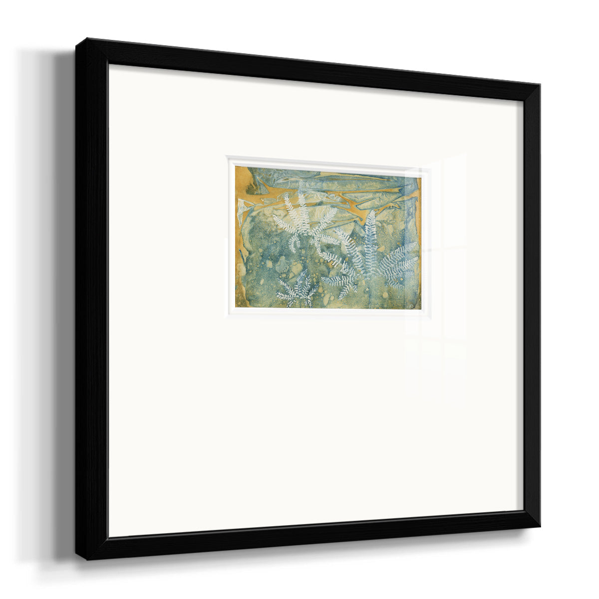 Floating Ferns Premium Framed Print Double Matboard