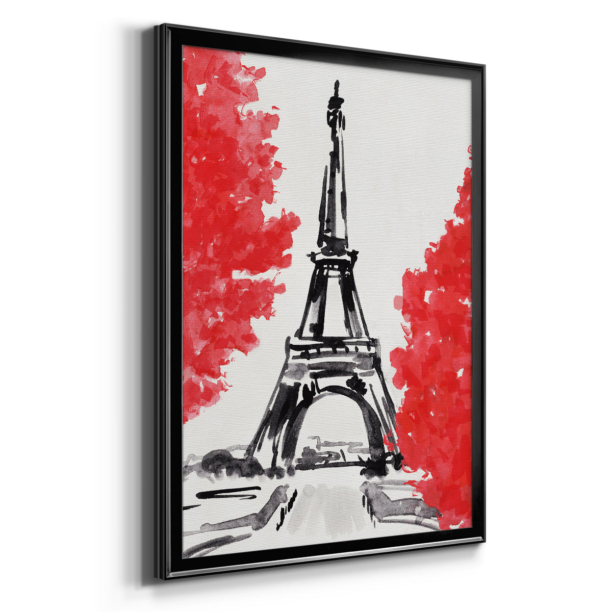 Day in Paris II - Modern Framed Canvas Print