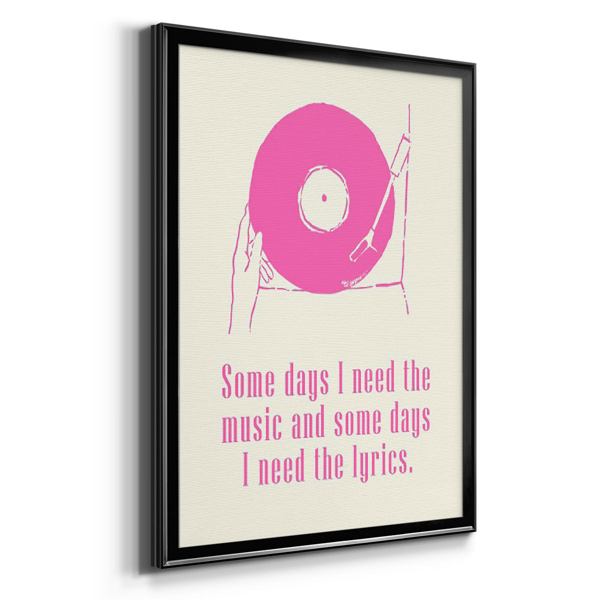 Sweet Melody II - Modern Framed Canvas Print