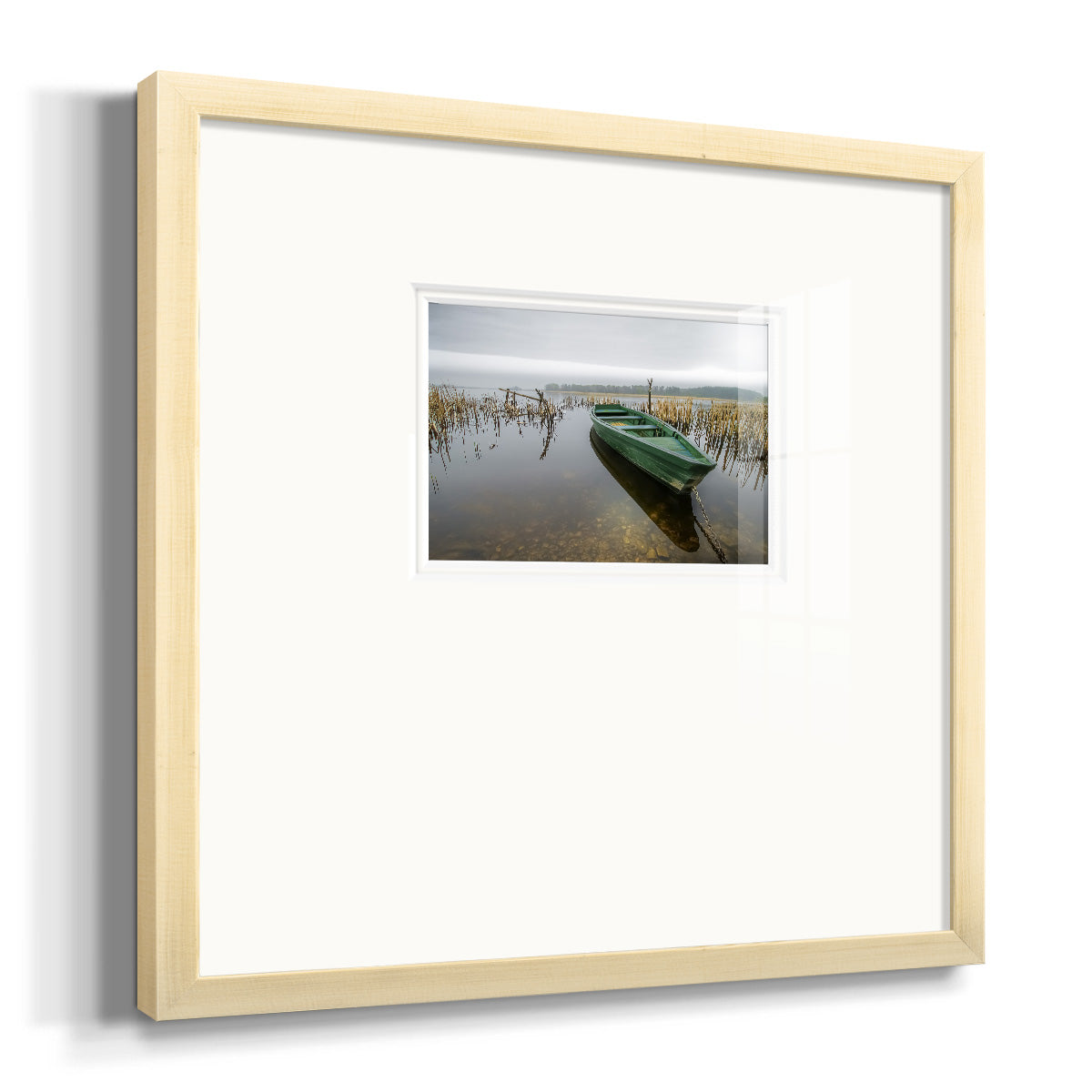 Green One Premium Framed Print Double Matboard