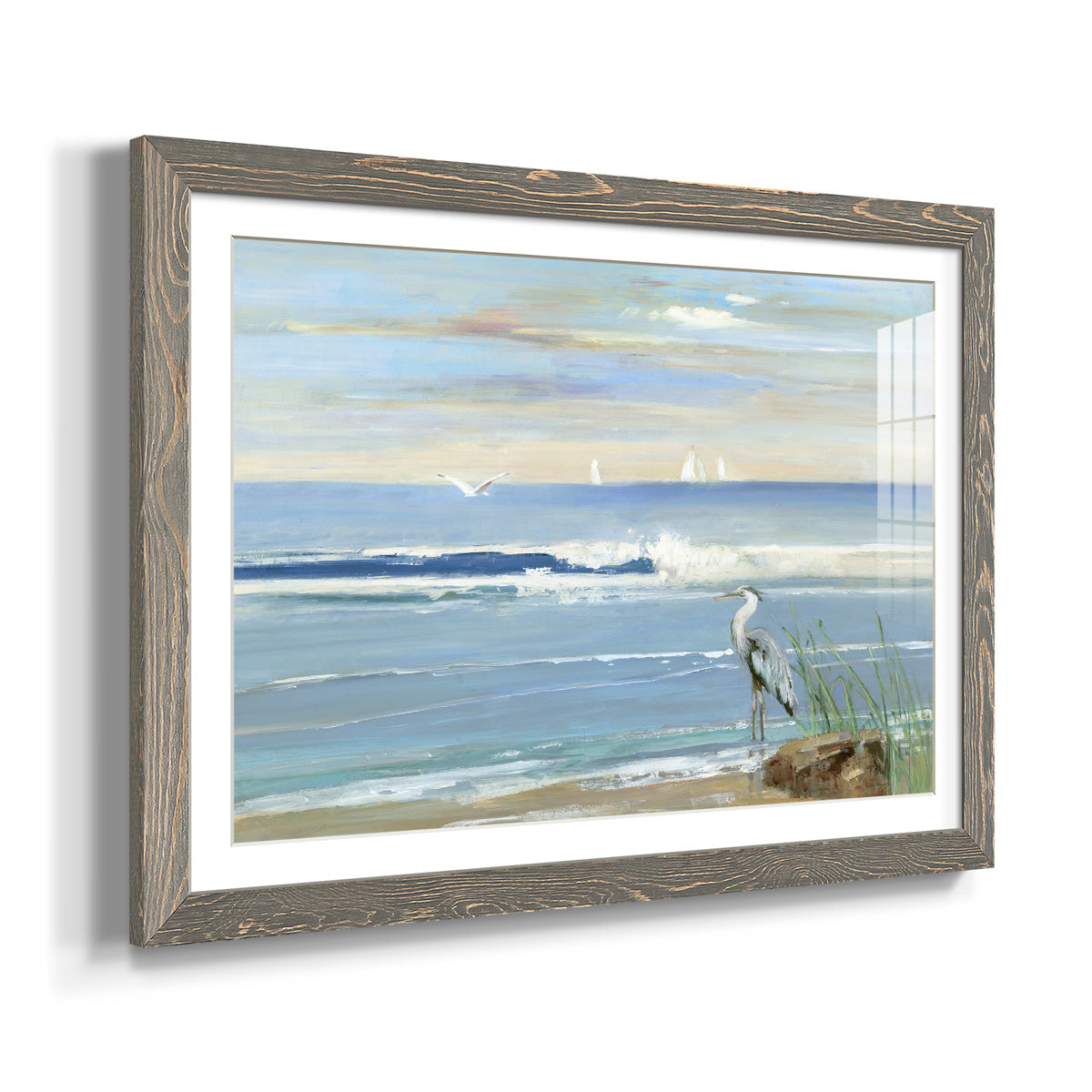 Sunrise Bay - Barnwood Framed Art Print