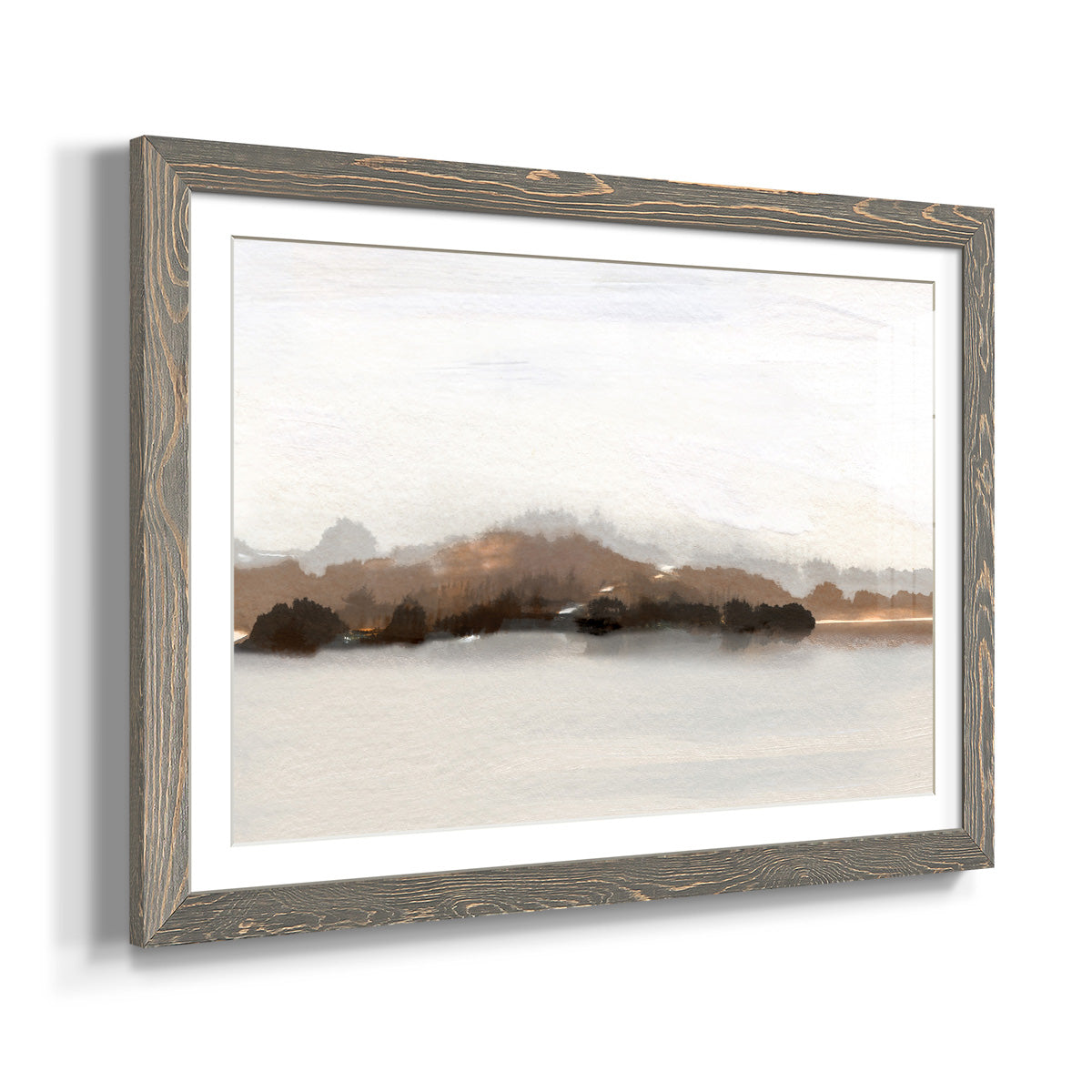 Slauson Mountain at Dusk - Barnwood Framed Art Print