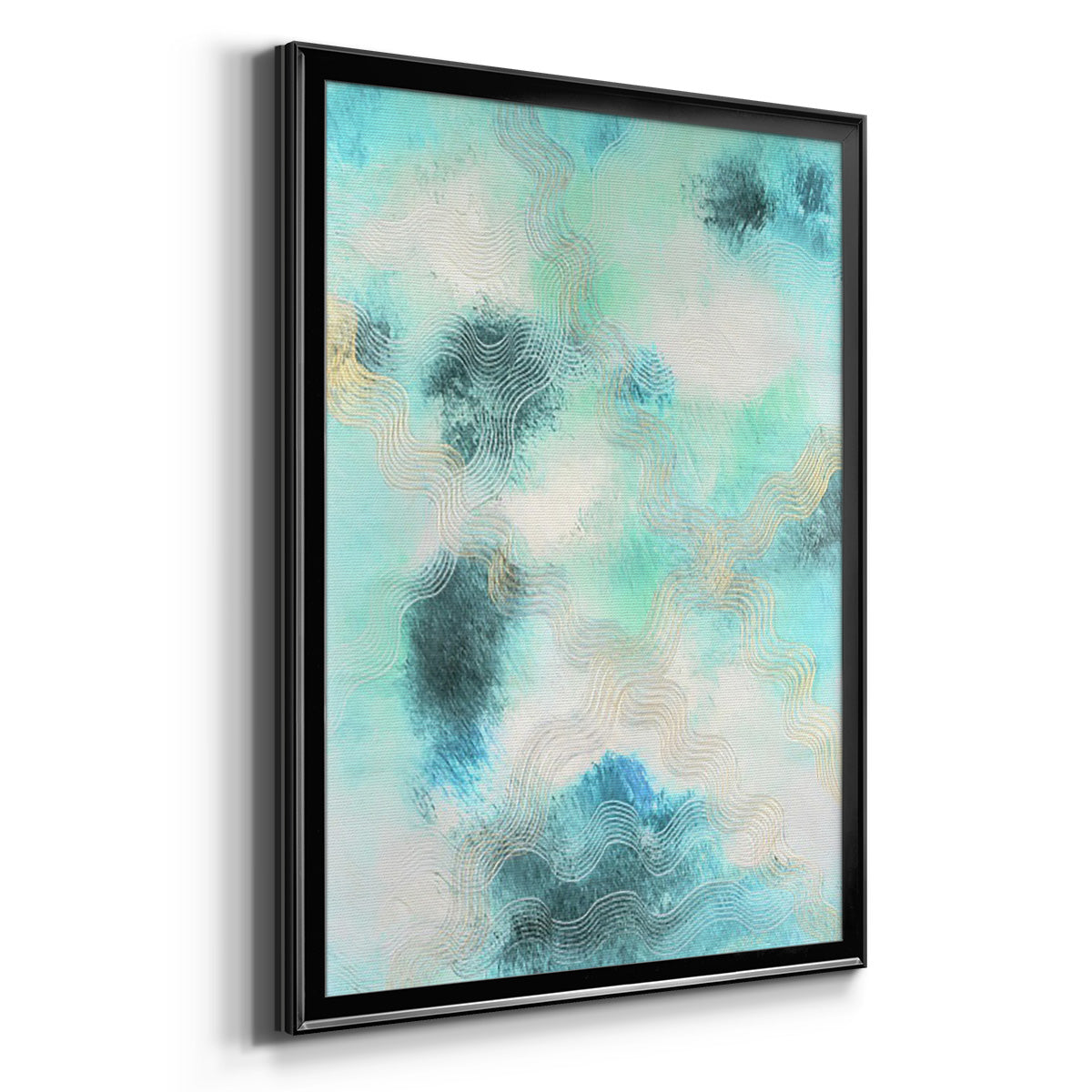 Blue Shift I - Modern Framed Canvas Print