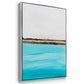 Harmony in Turquiose - Framed Premium Gallery Wrapped Canvas L Frame - Ready to Hang