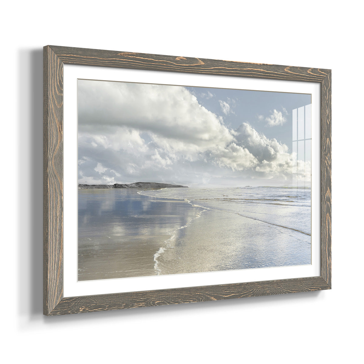Infinity Beach - Barnwood Framed Art Print