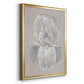 White Iris I - Modern Framed Canvas Print