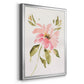 One Pink Bloom I - Modern Framed Canvas Print