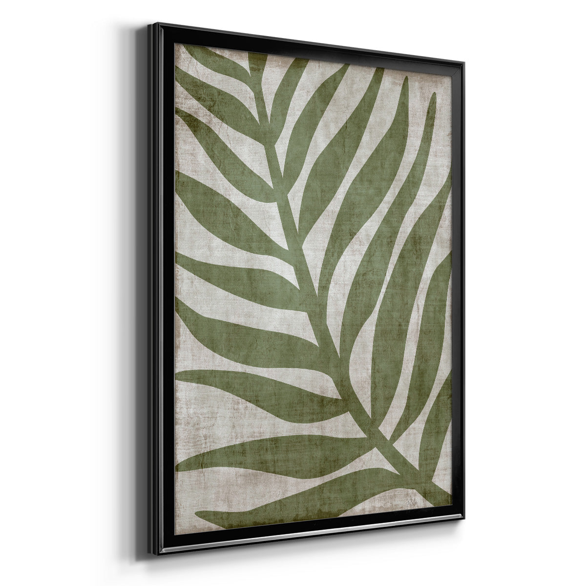 Island Greenery I - Modern Framed Canvas Print