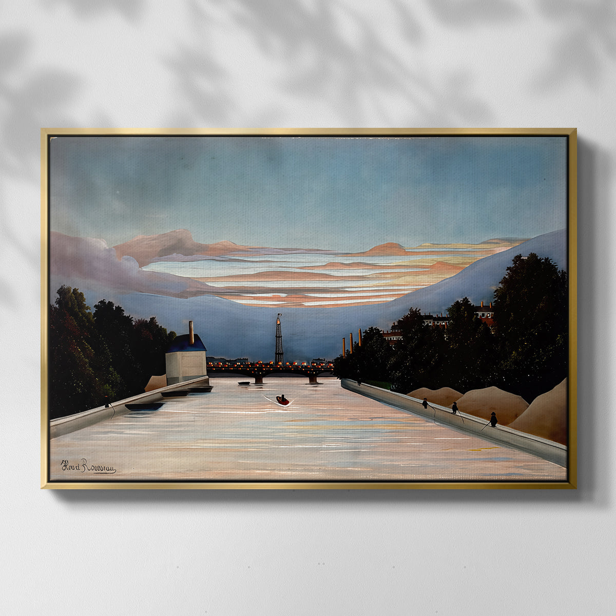 The Eiffel Tower, c. 1898 - Floater Framed Canvas Print