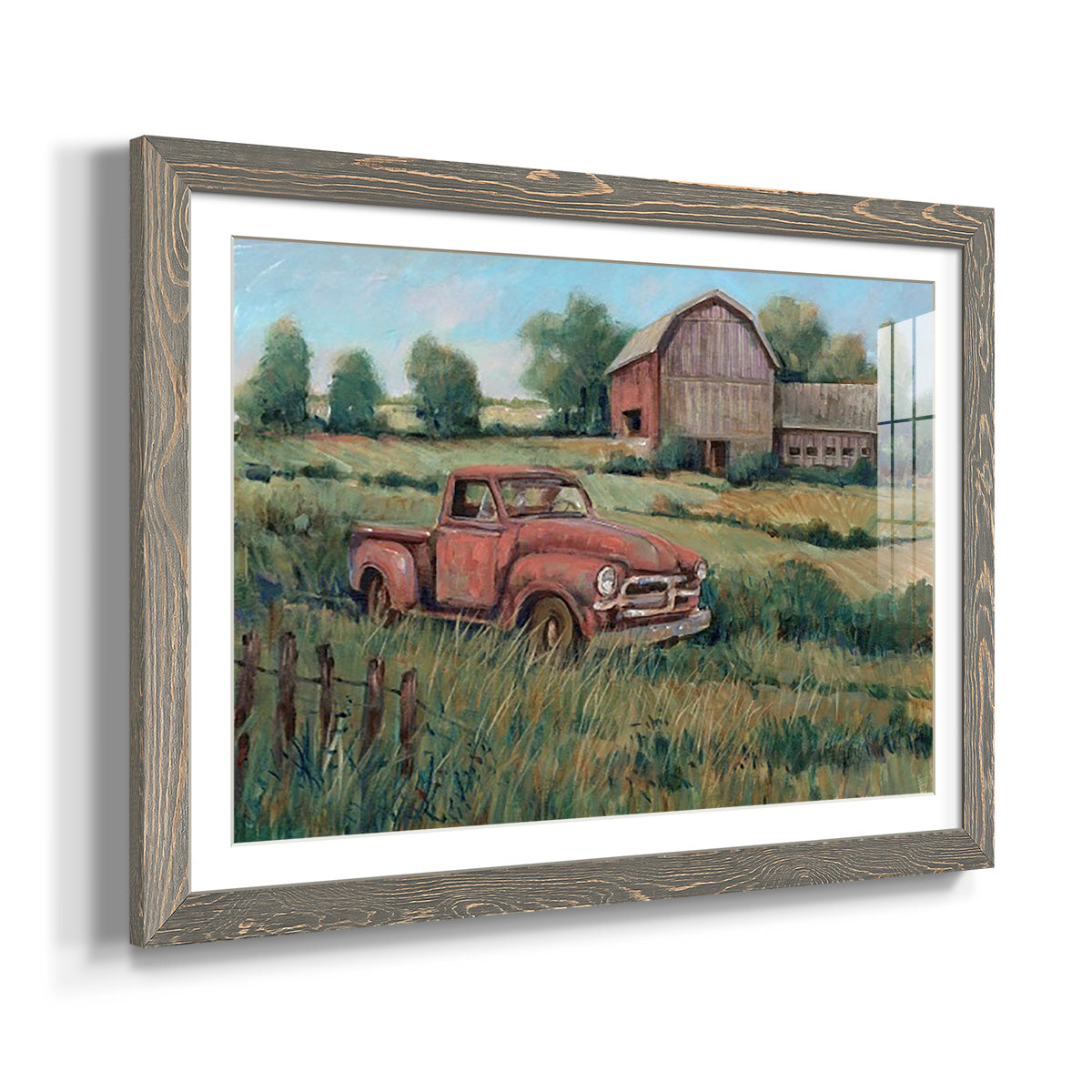 Rusting Away II - Barnwood Framed Art Print