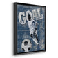 Goal Scorer - Modern Framed Canvas Print