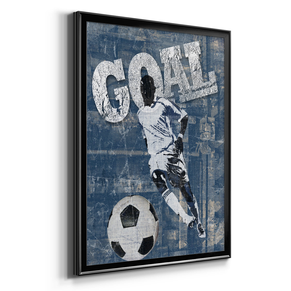 Goal Scorer - Modern Framed Canvas Print