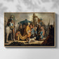 David with Goliath's Head in front of Saul, for Rembrandt, 1627 - Floater Framed Canvas Print