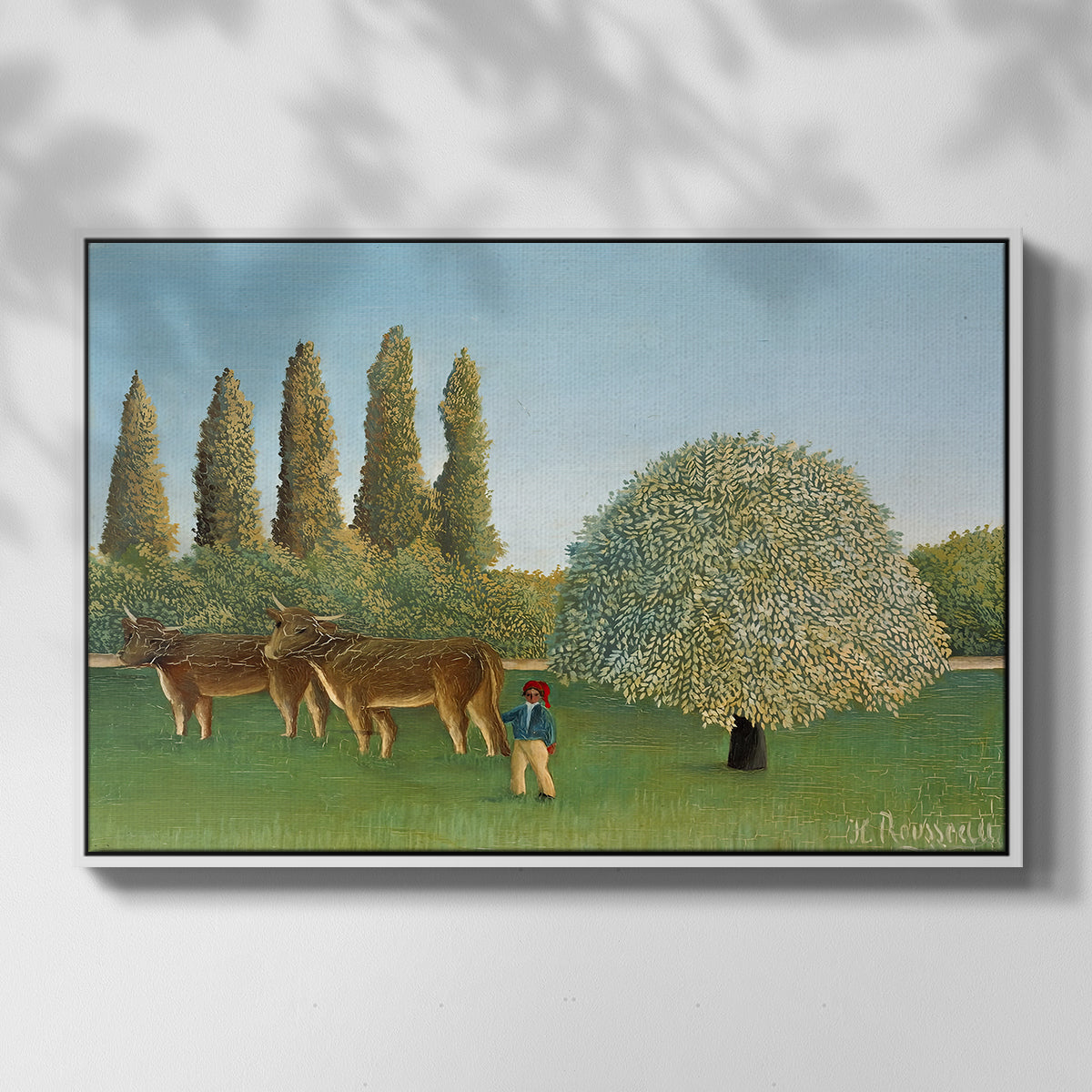 Meadlowland (The Pasture), 1910 - Floater Framed Canvas Print