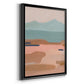 Desert Sunrise II - Modern Framed Canvas Print