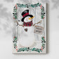 Folk Snowman Forest I - Gallery Wrapped Canvas