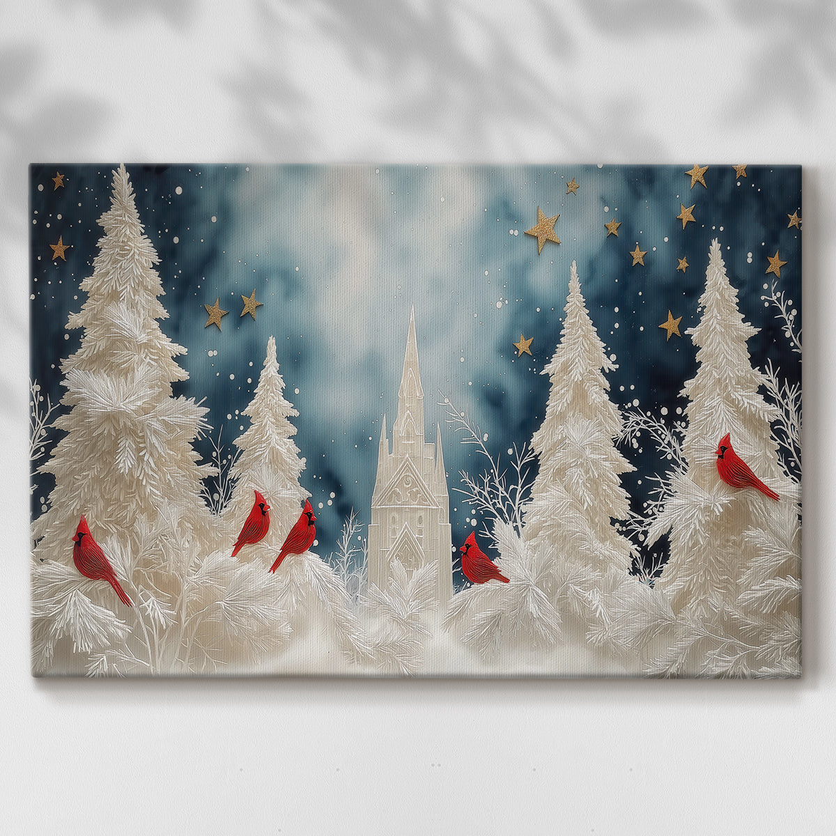 Soft Linen Whisper of Twilight - Canvas Art Print