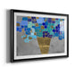 Blue Love - Modern Framed Art Print