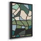 Multicolor Stained Glass II - Modern Framed Canvas Print
