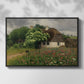 Farmhouse with Meadow Flowers, 1909 - Floater Framed Canvas Print