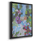 Iris Garden - Modern Framed Canvas Print