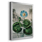 Temple of Flora IX - Modern Framed Canvas Print