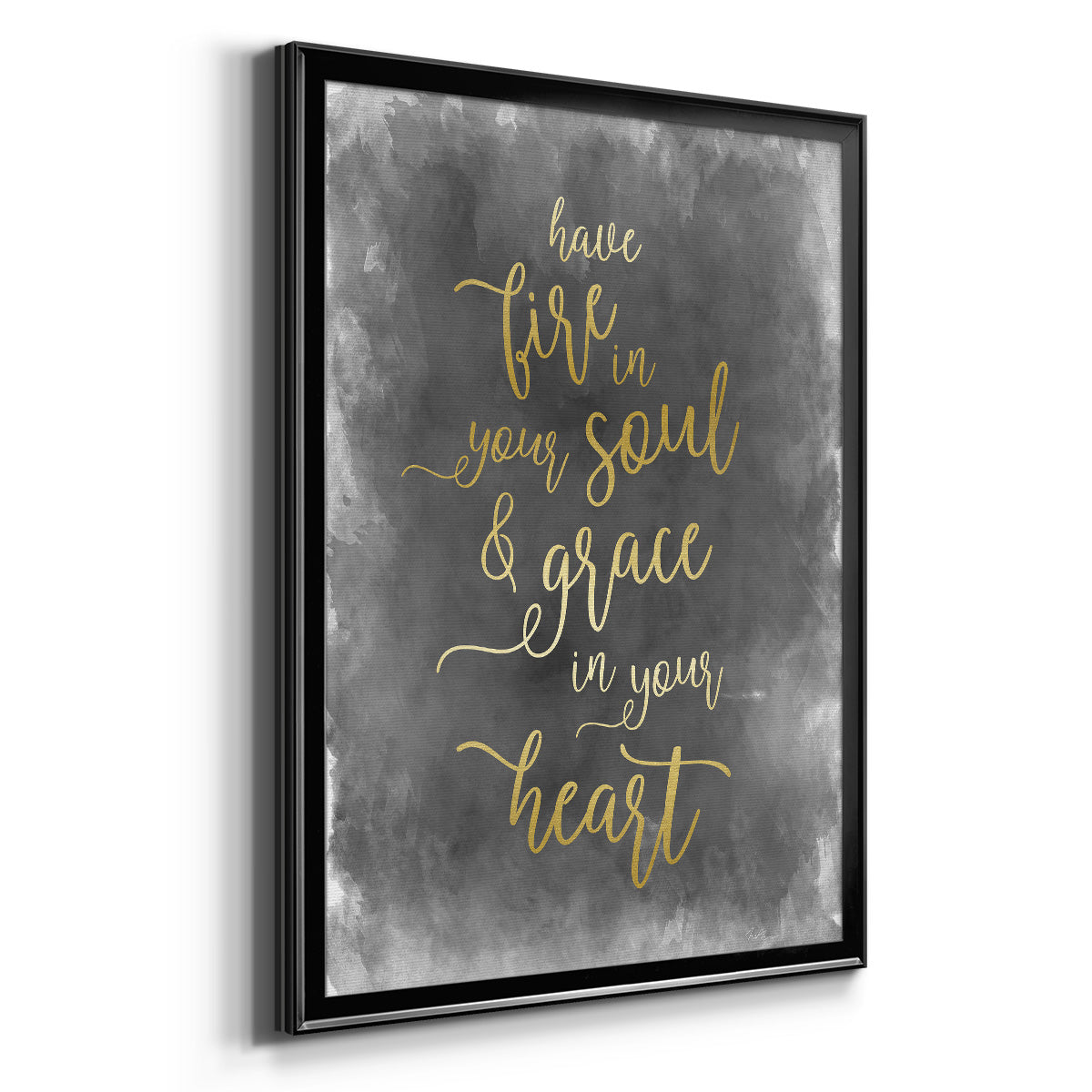 Fire in Your Soul - Modern Framed Canvas Print