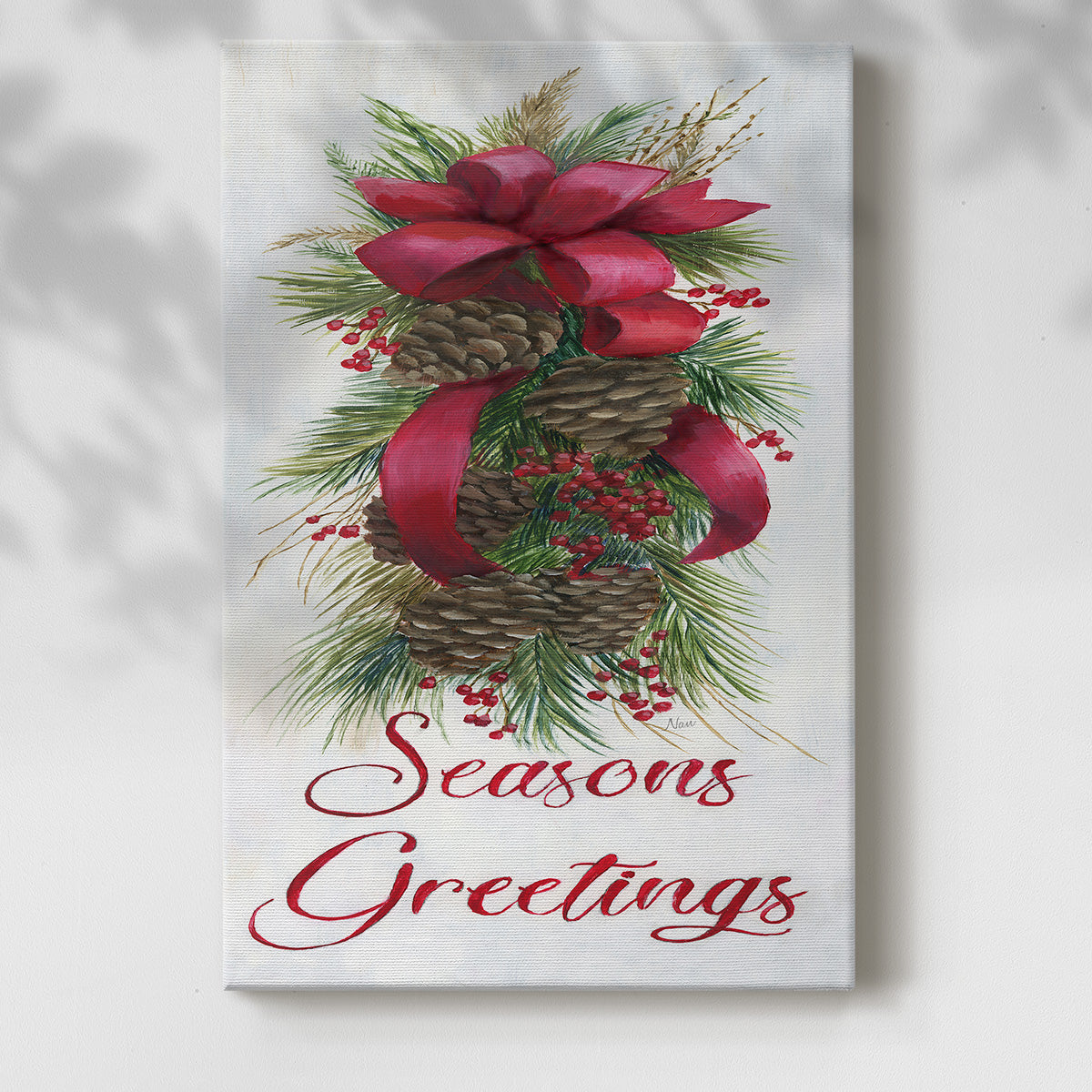 Seasons Greetings - Canvas Art Print