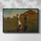 A Temperance Meeting, 1874 - Floater Framed Canvas Print