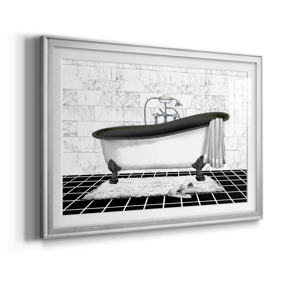 Modern Bath II - Modern Framed Art Print
