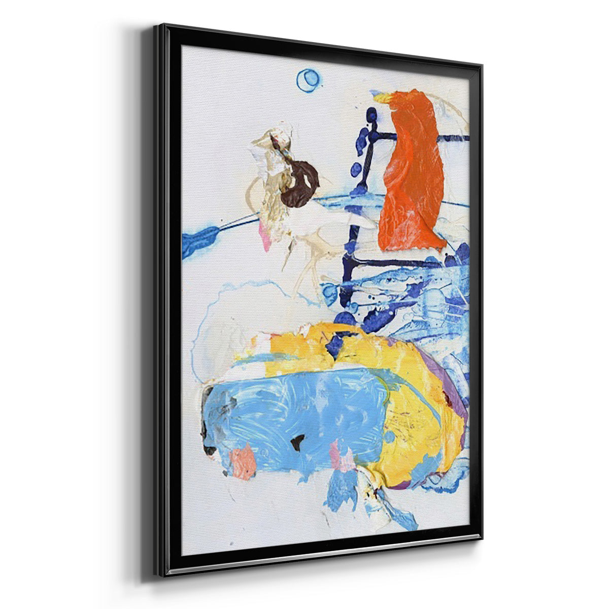 Evidence I - Modern Framed Canvas Print