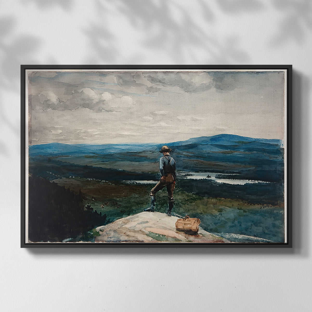 The Ranger, Adirondacks, 1882 - Floater Framed Canvas Print