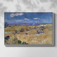 Wheat Field with Reaper, Auvers, 1888 - Floater Framed Canvas Print