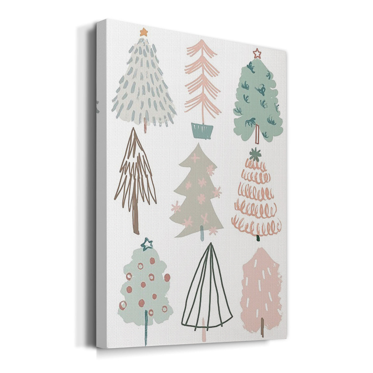 Christmas Tree Sketchbook I Premium Gallery Wrapped Canvas - Ready to Hang