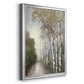 Woodland Walk Neutral - Modern Framed Canvas Print